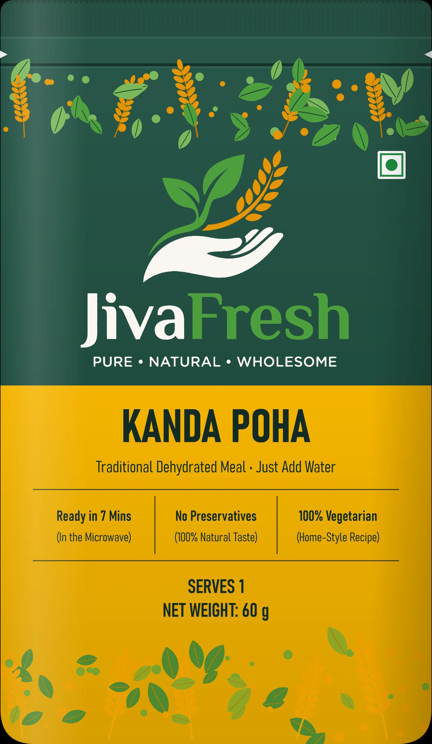 Kanda Poha pack, dry