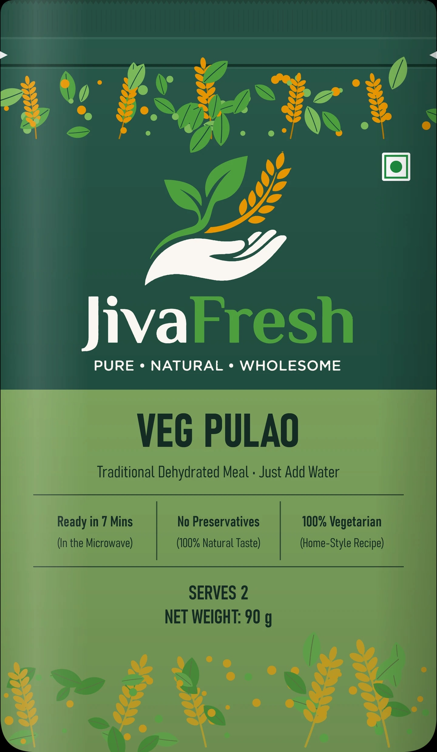 Veg Pulao pack, dry